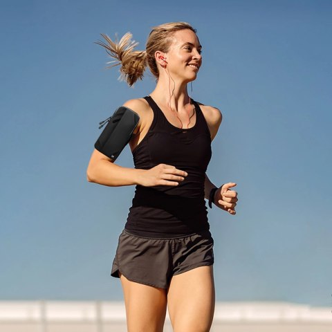 Saszetka Wozinsky WSDB-B armband opaska na ramię na telefon do biegania - czarna