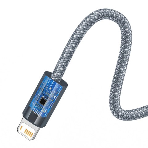 Baseus kabel do iPhone USB - Lightning 2m, 2,4A szary (CALD000516)
