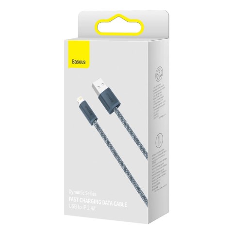 Baseus kabel do iPhone USB - Lightning 2m, 2,4A szary (CALD000516)