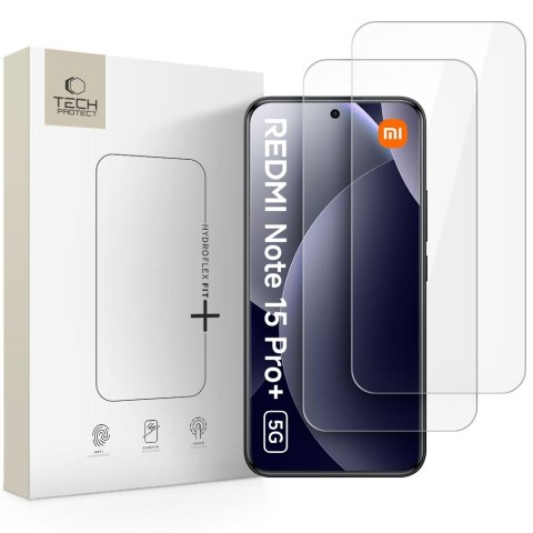 FOLIA HYDROŻELOWA TECH-PROTECT HYDROFLEX FIT+ 2-PACK XIAOMI POCO M8 PRO / REDMI NOTE 15 PRO+ PLUS 5G CLEAR