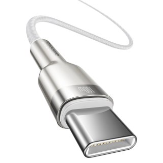 Kabel Baseus Cafule Metal 100W USB-C - USB-C 2m - biały
