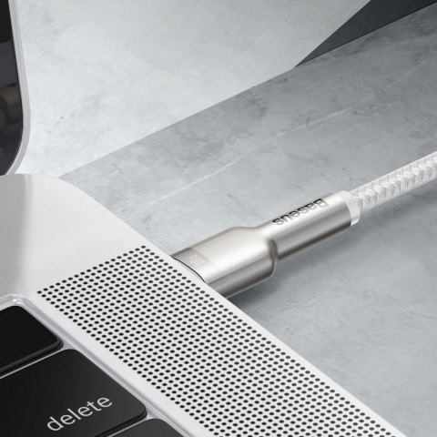 Kabel Baseus Cafule Metal 100W USB-C - USB-C 2m - biały