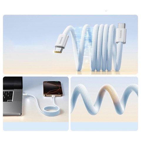 Kabel Baseus Dynamic 4 Pro 100W USB-C - USB-C 1m - niebieski