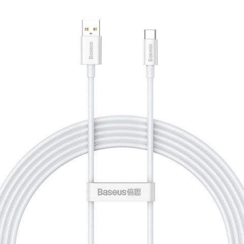 Kabel Baseus Superior Series 100W USB-A - USB-C 2m - biały