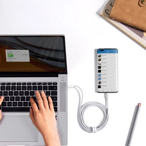 Kabel Baseus Superior Series 100W USB-A - USB-C 2m - biały