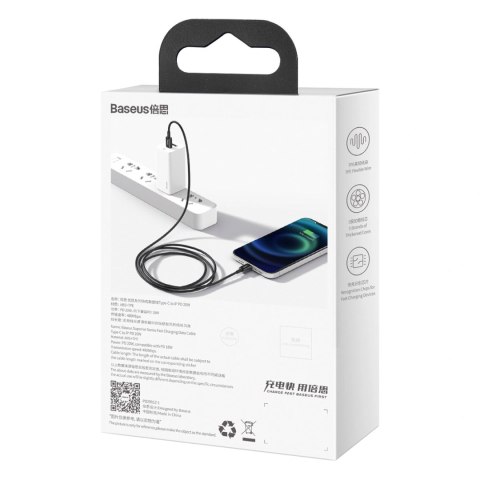 Kabel Baseus Superior Series 20W USB-C - Lightning z Power Delivery 2m - czarny