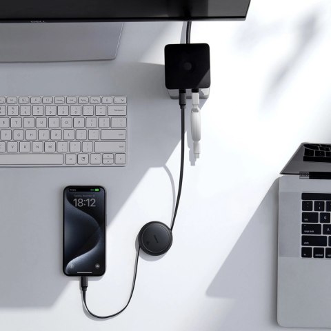 Kabel zwijany Baseus Free2Pull 60W USB-C - USB-C 1m - biały