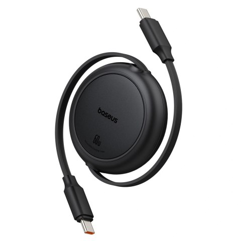 Kabel zwijany Baseus Free2Pull 60W USB-C - USB-C 1m - czarny
