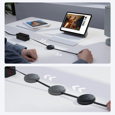 Kabel zwijany Baseus Free2Pull 60W USB-C - USB-C 1m - czarny