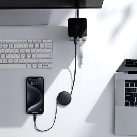 Kabel zwijany Baseus Free2Pull 60W USB-C - USB-C 1m - czarny