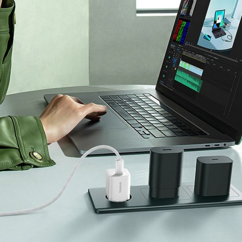 Ładowarka sieciowa Baseus GaN5 25W USB-C - biała