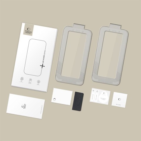 SZKŁO HARTOWANE TECH-PROTECT QUICK SET+ 2-PACK IPHONE AIR BLACK