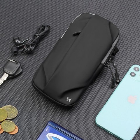 Saszetka Wozinsky WSDB-B armband opaska na ramię na telefon do biegania - czarna