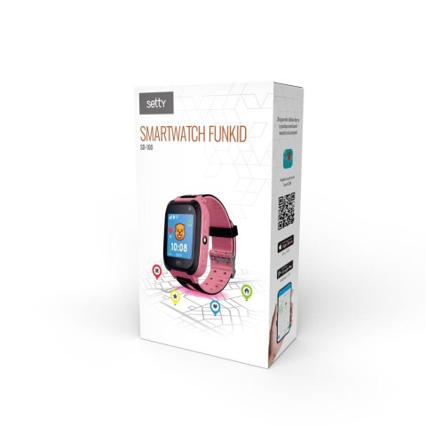 Setty smartwatch Kids FunKid Różowy