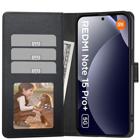 TECH-PROTECT WALLET XIAOMI POCO M8 PRO / REDMI NOTE 15 PRO+ PLUS 5G MATTE BLACK