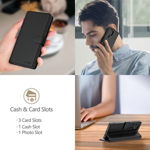 TECH-PROTECT WALLET XIAOMI POCO M8 PRO / REDMI NOTE 15 PRO+ PLUS 5G MATTE BLACK