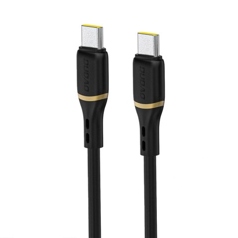 Kabel Dudao L25C USB-C 1m 60W w miękkim silikonowy oplocie - czarny