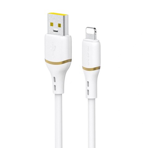 Kabel Dudao L25L USB-A - Lightning 1m 30W w miękkim silikonowym oplocie - biały