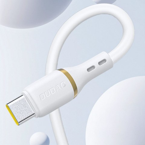 Kabel Dudao L25L USB-A - Lightning 1m 30W w miękkim silikonowym oplocie - biały