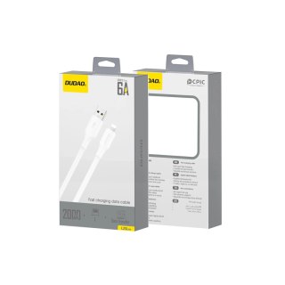 Kabel Dudao L2sL USB-A - Lightning 6A 1.2m - biały