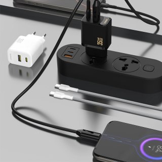 Ładowarka sieciowa Dudao A27MaxCEU PD QC 35W USB-A USB-C z kablem USB-C - biała