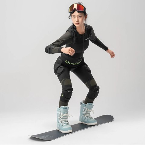 Ochraniacze bioder Qunature Ski - Advanced L narty snowboard łyżwy - czarne