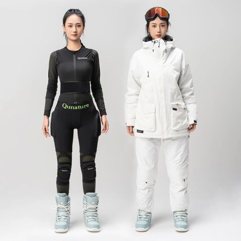Ochraniacze bioder Qunature Ski - Basic L narty snowboard łyżwy - czarne