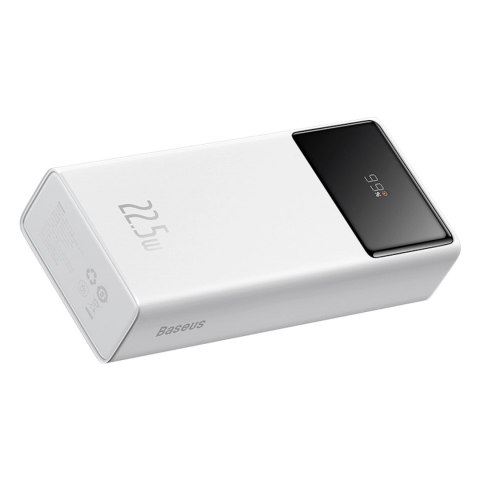 Powerbank Baseus EnerFill FP41 30000mAh 22.5W z kablem Baseus Simple USB-A - USB-C 3A 30cm - biały