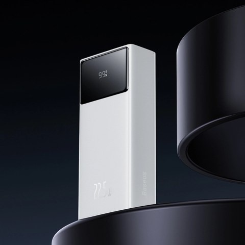 Powerbank Baseus EnerFill FP41 30000mAh 22.5W z kablem Baseus Simple USB-A - USB-C 3A 30cm - biały