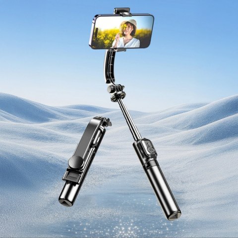 Selfie stick Dudao F18S 4w1 statyw składany z pilotem - czarny