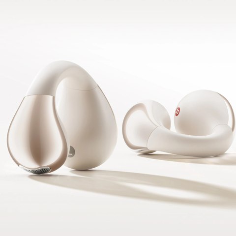 Słuchawki OWS QCY Crossky C30 z klipsem IPX4 Bluetooth 5.4 - białe