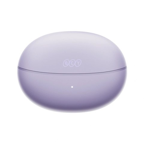 Słuchawki OWS QCY Crossky C30 z klipsem IPX4 Bluetooth 5.4 - fioletowe