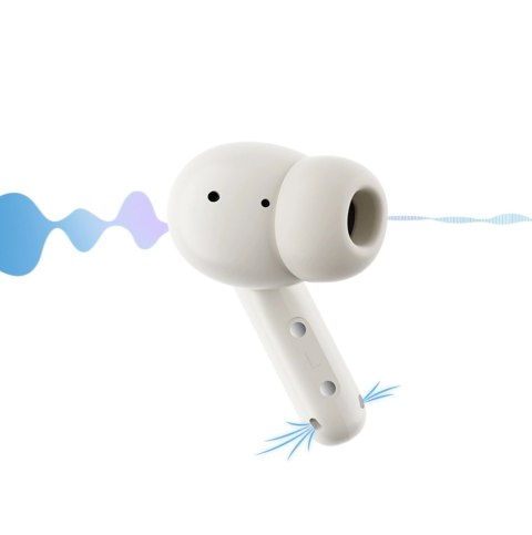 Słuchawki dokanałowe QCY Buds z ENC SBC IPX4 Bluetooth 5.4 - białe