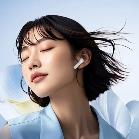 Słuchawki douszne QCY AilyBuds E10 LDAC ENC IPX4 - białe