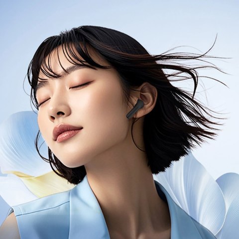 Słuchawki douszne QCY AilyBuds E10 z ENC LDAC Hi-Res Audio IPX4 Bluetooth 5.4 - czarne