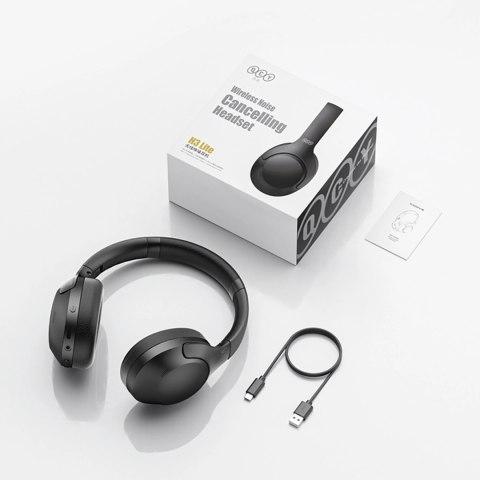 Słuchawki nauszne QCY H3 Lite z ANC Bluetooth 5.3 - czarne