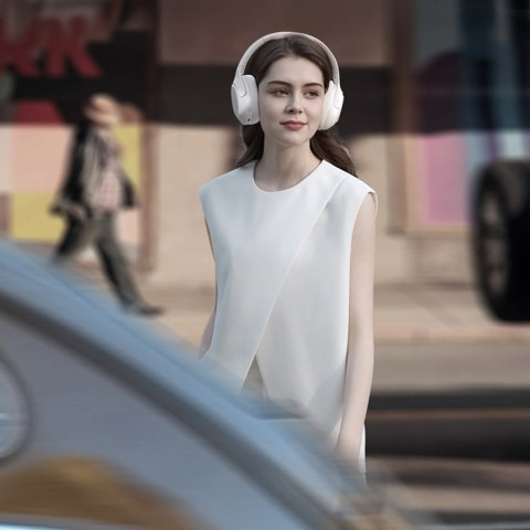 Słuchawki nauszne QCY H3 Lite z ANC i Bluetooth 5.3 - białe