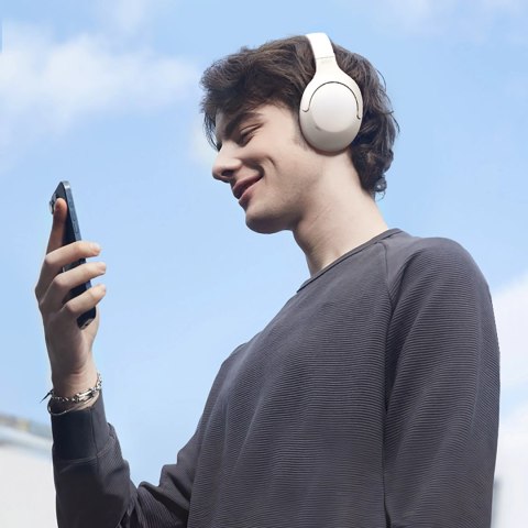 Słuchawki nauszne QCY H3 Lite z ANC i Bluetooth 5.3 - białe