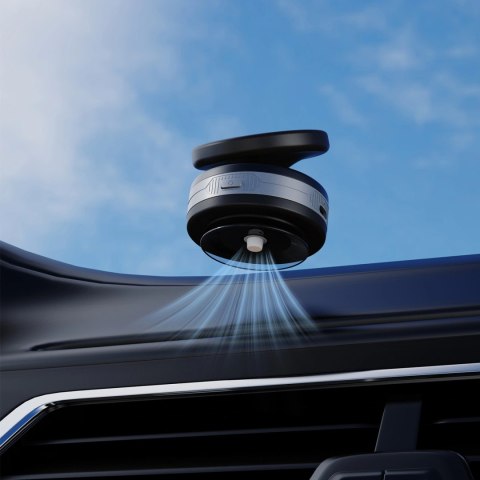 Uchwyt samochdowy Dudao F24MAX z ładowarką bezprzewodową 15W kompatybilny z MagSafe z automatyczną przyssawką - czarny