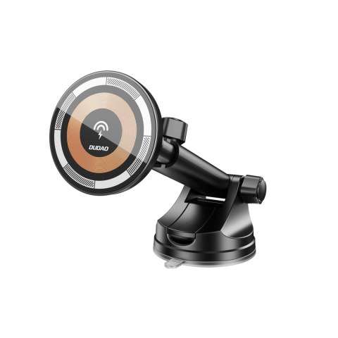 Uchwyt samochodowy Dudao F12MAX+ z ładowarką bezprzewodową 15W kompatybilny z Magsafe - czarny