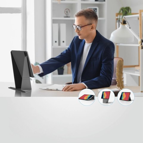 Etui AMAZINGTHING Matte Pro Mag Folio z podstawką na iPad Air M3 13" - czarne
