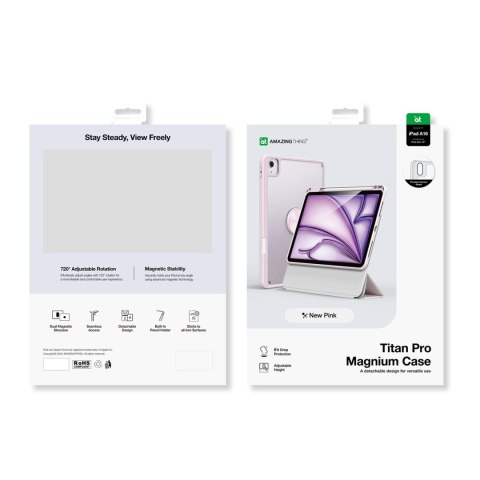 Etui AMAZINGTHING Titan Pro Mag Case na iPad 11" 2025 - różowe