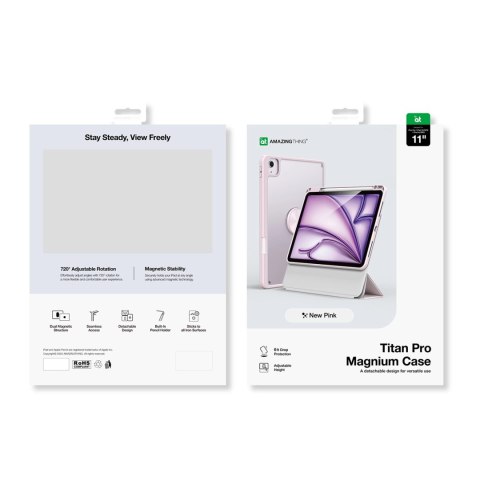 Etui AMAZINGTHING Titan Pro Mag Case na iPad Air M3 11" - różowe