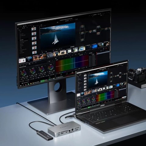 Kabel Orico USB4 Thunderbolt5 80Gbps 240W USB-C do USB-C 1m - czarny