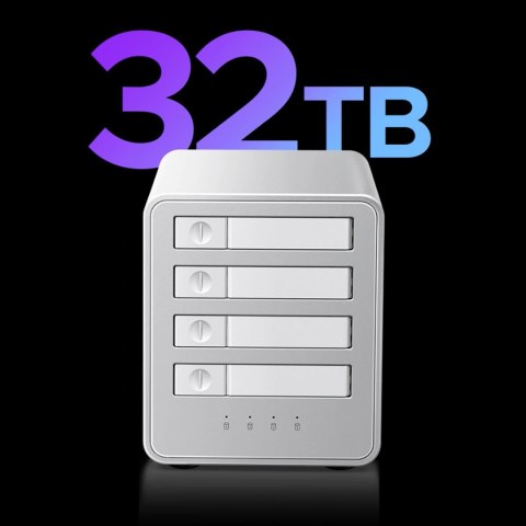 Macierz dyskowa Orico 8848U4 DAS Series 4-zatokowa M.2 NVMe SSD - biała