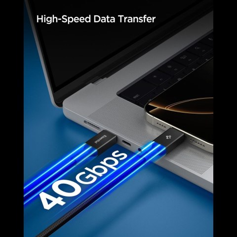 SPIGEN EB24015CC ESSENTIAL TYPE-C CABLE 240W 150CM BLACK