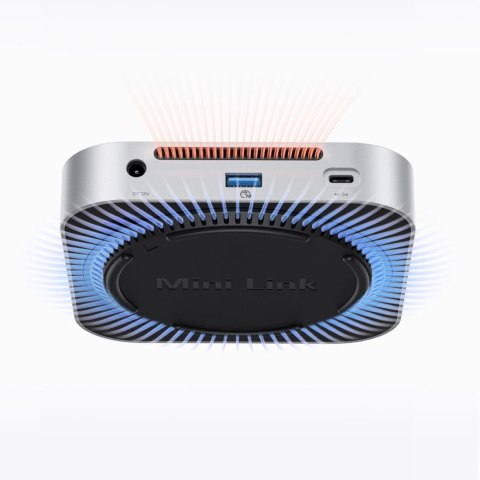 Stacja dokująca Orico MiniLink 9w1 z kieszenią na dysk twardy M.2 SSD - srebrna