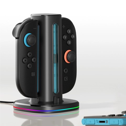 Stacja ładująca AMAZINGTHING Thunder Pro PlayDock Charger do kontrolerów Nintendo Switch 2 - czarna