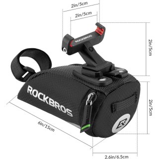 Torba rowerowa Rockbros C28BK pod siodełko - czarna