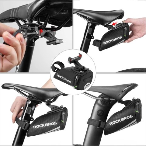 Torba rowerowa Rockbros C28BK pod siodełko - czarna